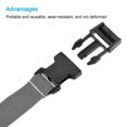 thumbnail image 3 of Unique Bargains 1m Length with Quick Release Buckle Luggage Straps, Gray, 3 of 5