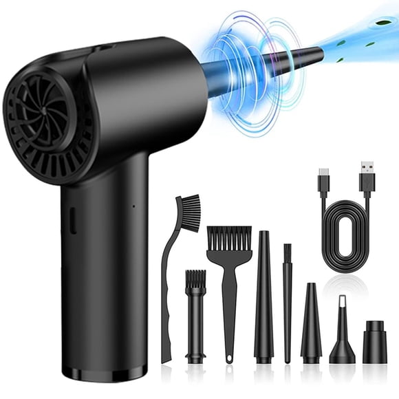 PEONAVET Air Duster Compressed Duster, Duster & Vacuum Cleaner,2 In 1 Rechargeable 7800mAh, Keyboard and Computer Cleaner, Replaces Compressed Cans
