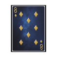thumbnail image 2 of Eight Of Diamonds Space Background Playing Card Canvas Wall Art for Home Decor Ready-to-Hang, 2 of 7