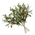 thumbnail image 2 of Xingzhi 4pcs Artificial Olive Branch Simulation Greenery Home Office Table Ornament Plastic Fake Plant, 2 of 6
