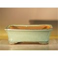 thumbnail image 1 of 8 x 6.375 x 3 in. Ceramic Bonsai Pot, Light Green - Rectangle, 1 of 1