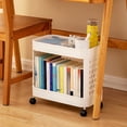 thumbnail image 2 of Lksixu Mobile Trolley Rack Under The Desk Floor Standing Desk A4 File Book Snack Storage Rack Storage Bins Organizers and Storage, 2 of 6