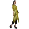 thumbnail image 3 of Moomaya Asymmetric Kurti With Pant Indian Tunic Tops Printed Kurti Set For Women, 3 of 6