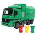 thumbnail image 2 of Friction Powered Garbage Truck Toy, Simulation Inertia Sanitation Garbage Waste Truck Model Toys With Three Trash Recycling Clean Trash Rubbish Transport Truck Gift For Kids Boys, 2 of 8