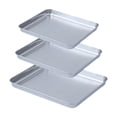 thumbnail image 1 of Luzkey Plaque de Cuisson en Acier Inoxydable Construction Robuste Surface Brossée Polyvalente Plateau de Four Rectangulaire pour Cuisson Restaurant, 1 of 8