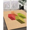 thumbnail image 3 of Ahgly Company Tapis Rectangulaire Orange Lavable en Machine, 8 Pieds x 12 Pieds, 3 of 7
