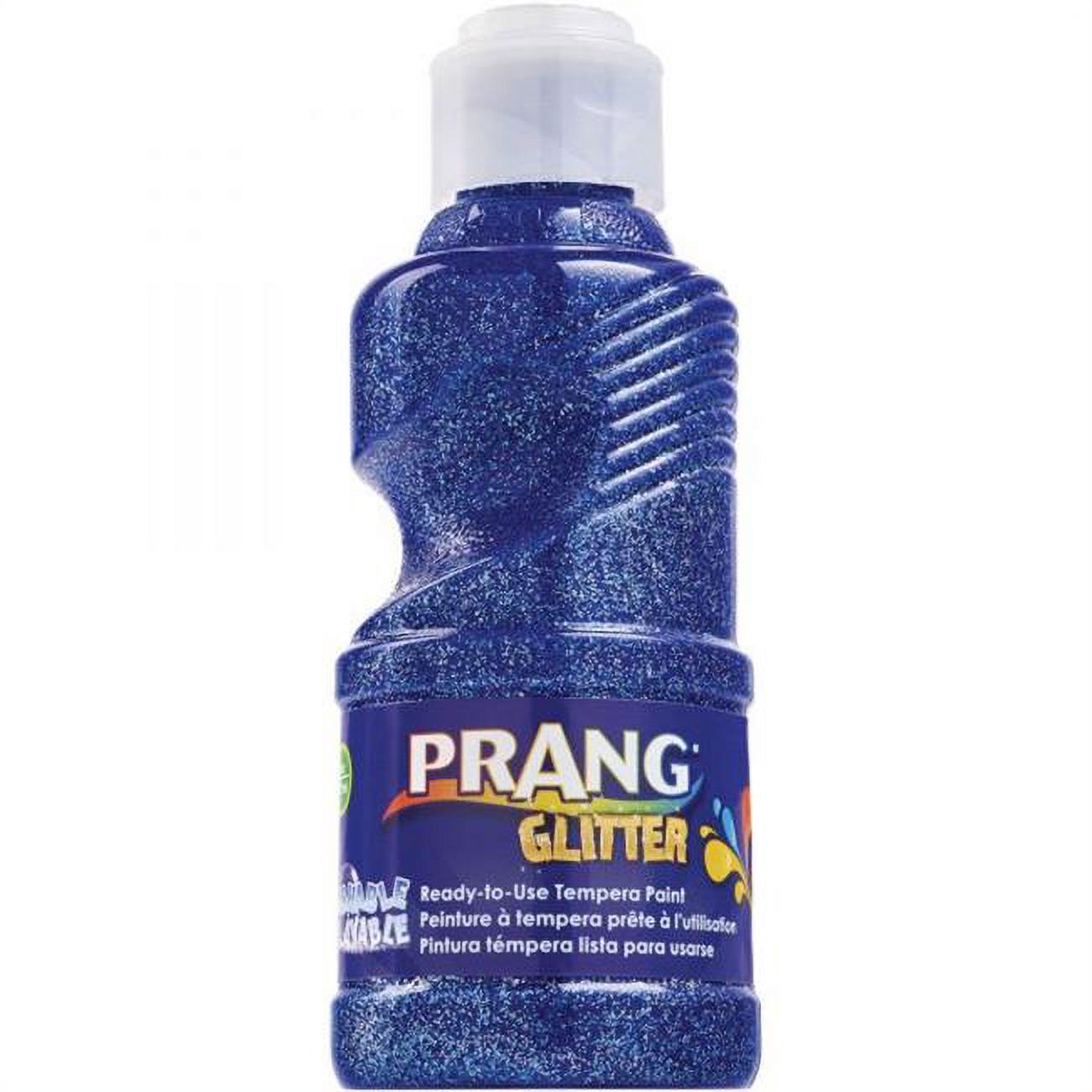 Prang DIXX11775 8 oz Ready to Use Washable Paint, Glitter Blue