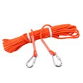 thumbnail image 2 of 12KN 9.5mm 10M Outdoor Rock Climbing Work Rappelling + 2 Carabiner - Various Colors - Orange, 20m, 2 of 8