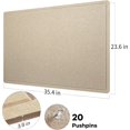 thumbnail image 4 of Large Bulletin Board Large Cork Board Alternative for Wall x es Felt Board Foldable Notice Board Pin Board Vision Board -, 4 of 7