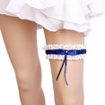 thumbnail image 2 of Ohufall White Garters For Bride 2 Pieces, Wedding Garter For Bride Elasticity Lace Garter, Wedding Garter Set For Bride, 2 of 4
