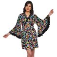 thumbnail image 1 of Moomaya Printed Bathrobe For Girls Bell Sleeves Robe For Women Crossover Robes, 1 of 6
