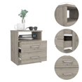 thumbnail image 4 of TUHOME Napoles Night Stand - Light Gray  Engineered Wood - For Bedroom, 4 of 7
