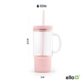thumbnail image 3 of Ello Nova 18 oz Glass Travel Mug with Straw, 3 of 6