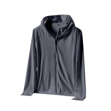 Weiqiqre Vestes Athlétiques pour Hommes Légères UPF 50+ Chandails de Soleil Manches Longues Fermeture Éclair Intégrale Séchage Rapide Vestes de Course et d'Entraînement