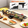 thumbnail image 4 of Costway 27" Large Electric Griddle with with 4-Level Thermostat Control and Removable Drip Tray, 4 of 10