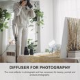 thumbnail image 4 of EeaseCA 14 inch Foldable Ring Flash Diffuser Cover Speedlite Photography Video Light Softbox Diffuser for Fluorescent Flash Light (White), 4 of 8