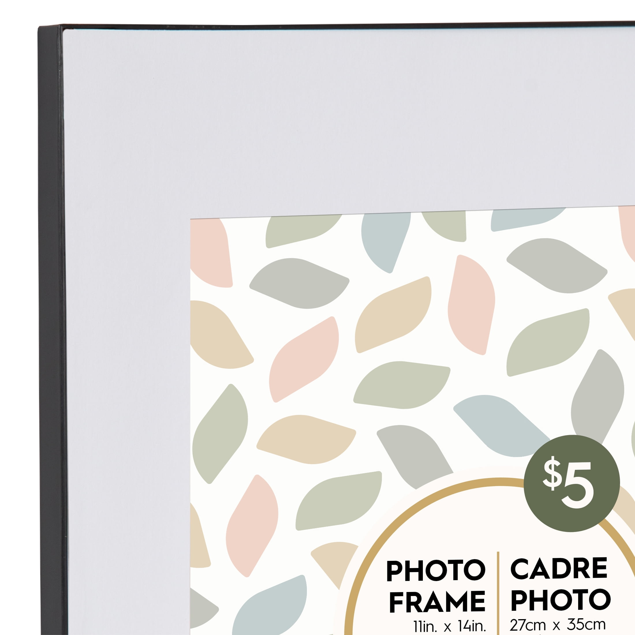 Cadre photo noir Slimline de DesignOvation 27,94x35,56 cm/20,32 x 25,4cm