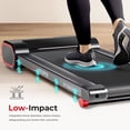 thumbnail image 2 of Sunny Health & Fitness Slim Under Desk Walking Running Treadpad with Remote Control, Improved Safety, Energy-Efficient Design, and SunnyFit® App Enhanced Bluetooth Connectivity, 2 of 7