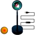 thumbnail image 1 of Sunset Lamp, Projection Led Light with 180 Degree Rotation, Sunset Projection for Home, Party, Bedroom, Decoration, 1 of 6