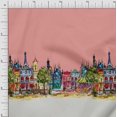 thumbnail image 1 of Soimoi Polyester Crepe Fabric Buildings Panel Decor Fabric Printed Yard 42 Inch Wide, 1 of 3