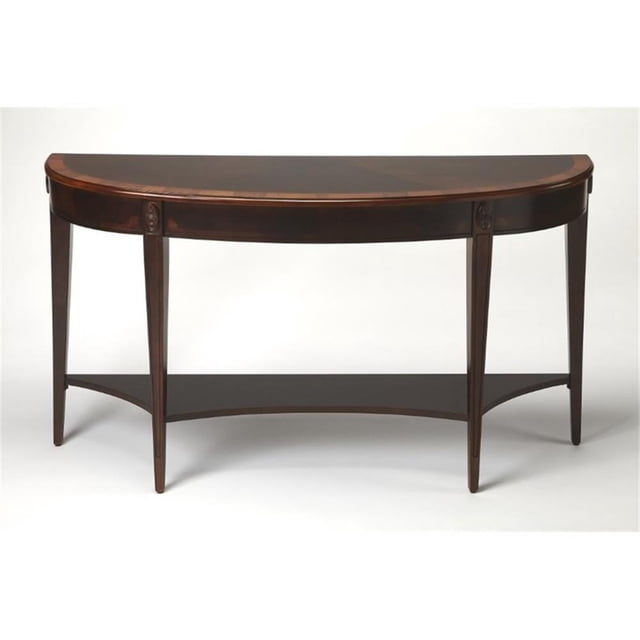 Butler Specialty Table Console Masterpiece Demi-Lune Brun Foncé