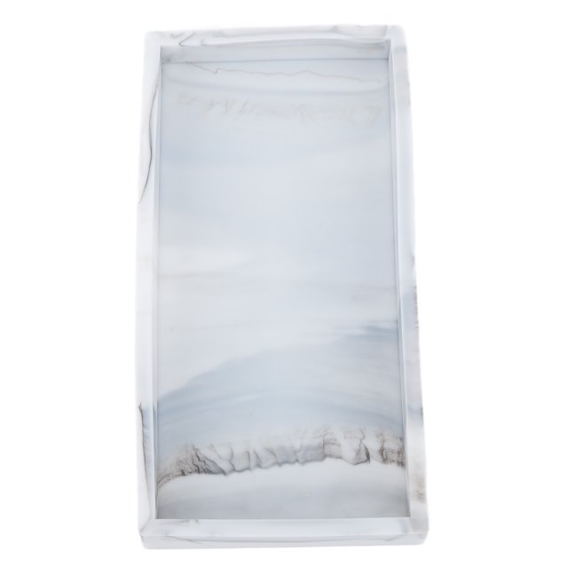 Plateau de Rangement, Plateau de Rangement en Silicone de Glissement Plateau d'Organisateur de Cosmétiques de Conception Simple pour Stocker des Clés Bagues Cosmétiques et Autres Accessoires