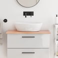 thumbnail image 1 of vidaXL Bathroom Countertop Light Brown 80x60x2 cm Treated Solid Wood, 1 of 4
