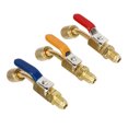 thumbnail image 3 of Valve à Bille de Réfrigérant, Connexion Facile Haute Valve à Bille de Climatisation 6 Pcs Faible Perméabilité pour Tuyaux de Charge de Réfrigération R410A R134A, 3 of 8