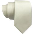 thumbnail image 1 of LAICAIW Cravate Fine à Rayures Texturées 6 cm / 2.4 Pouces pour Hommes (Blanc), 1 of 6