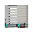 thumbnail image 2 of WYMO Zebra Blinds 69 x 72 INCH - Sheer Horizontal Blinds and Shades for Daytime and Nighttime - Light Filtering Roller Shades for Windows - Pale Grey - Manual Control Stick, 2 of 7