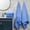 Blue BU, variant on Iumwxz Towel Bathroom Set Bath Towel Set 5 Pack Thick Soft Absorbent Quick Dry Plush Household Wash Face Gift Multipurpose Bathroom Spa Dorm 5 Pack Gray