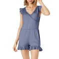 thumbnail image 1 of QHFBli Swim Romper with Built in Bra and Pockets Swim Dress Modest One Piece Swimsuit Full Coverage Bathing Suit, 1 of 6