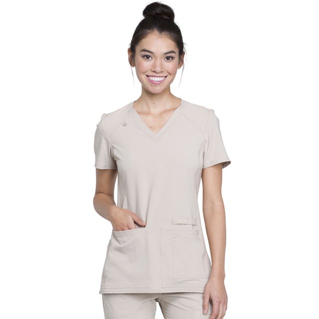 Cherokee Iflex Haut de Blouse Médicale pour Femmes Col en V Tricoté CK605