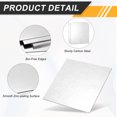 thumbnail image 3 of 1/8" Hot Rolled Steel Sheets, 8" x 8" Steel Plate Base Metal Sheet for Structural Support Construction Boards Industrial Use Machinery Manufacturing, Silver, 3 of 6