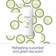 thumbnail image 3 of Dove 0% Aluminium Cucumber and Green Tea Deodorant (Value Pack 3 X 74gms), 3 of 7