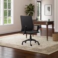 thumbnail image 3 of Leick Apostrophe Linen Office Chair in Black, 3 of 6