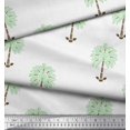 thumbnail image 3 of Soimoi Polyester Crepe Fabric Leaves,Floral & Elephant Block Print Fabric by Yard 52 Inch Wide, 3 of 3