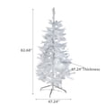 thumbnail image 3 of 7 White Spruce Xmas Tree Pvc 1150 Normal Tips W/Metal Stand, 3 of 3