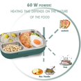 thumbnail image 4 of Wzzjkit Three Compartments Leakage Proof Heating Electrical Lunch Box Plug in Heat Preservation Two in One Lunch Box, 4 of 6