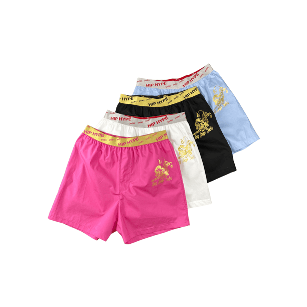 Hip Hype Jocks Men Boxer Underwear Soft Cotton Comfortable Tag Free, 4 Pack