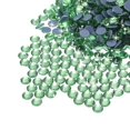 thumbnail image 1 of Uxcell Hotfix Rhinestones Flatback Crystal Glass Gems for Craft Clothes DIY Decoration Light Green 4.8mm, 1 of 5
