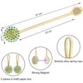 thumbnail image 2 of Attaches de Rideaux en Cristal, 2 Pack Attaches de Rideaux Style Étoile Clips Diamant avec Corde Extensible pour Décoration Maison Bureau, 2 of 7