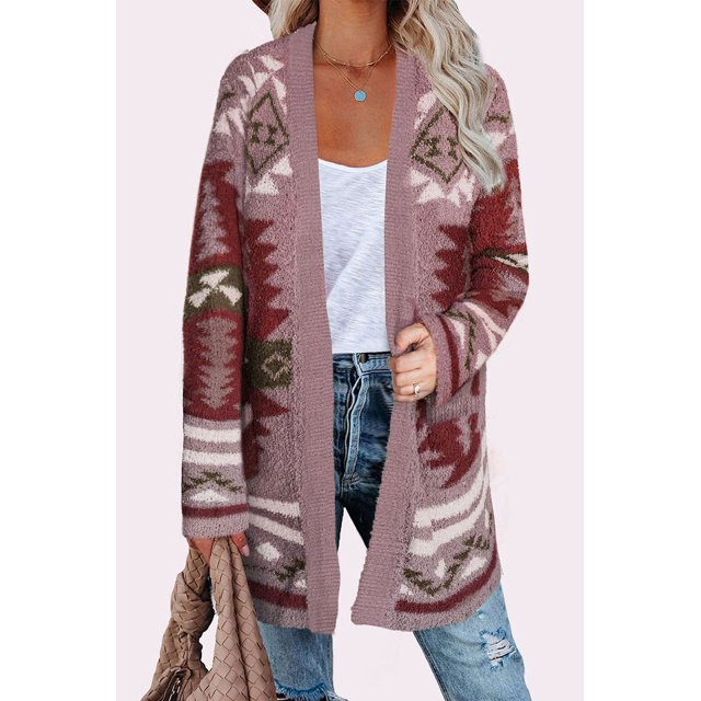 Womens 2022 Fashion Open Front Long Sleeve Cardigans Sweaters Coats with Pockets