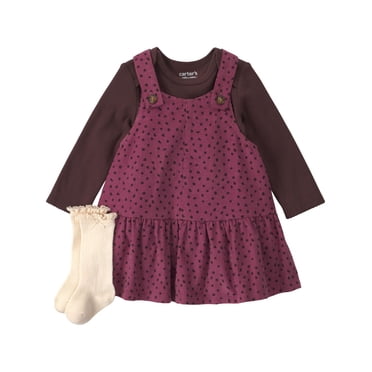 Carter's Child of Mine Baby Girl 3-Piece Jumper Set