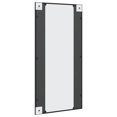 thumbnail image 3 of vidaXL Miroir Mural Noir 50x100 cm Rectangle Fer, 3 of 5