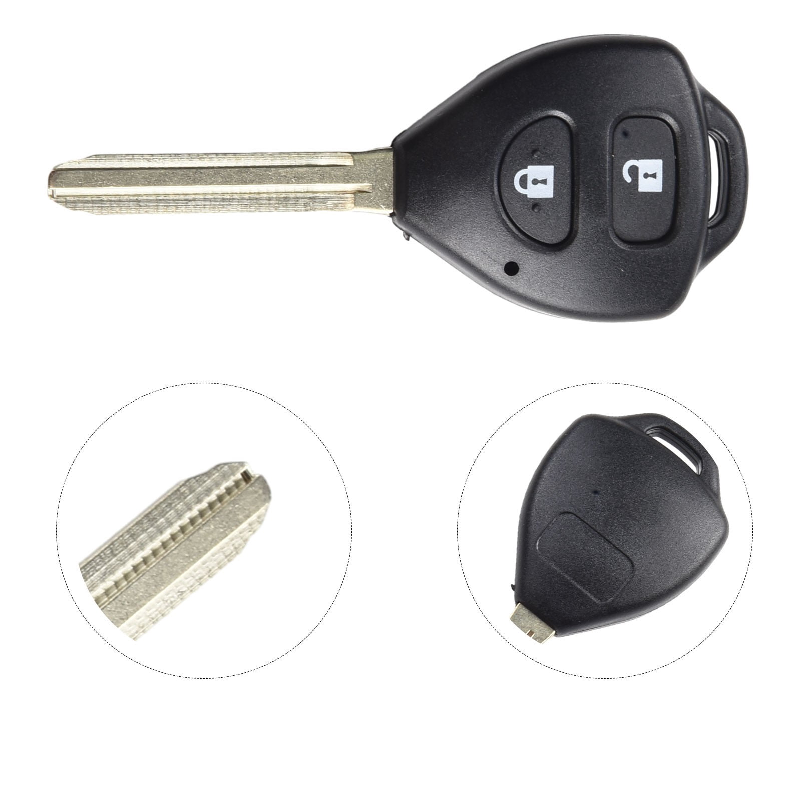 MYG Remplacement Voiture à Distance Coquille de Clé Adapté pour Toyota pour Camry 1997-2005