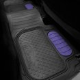 thumbnail image 4 of Universal Auto Floor Mats Full Set 3pcs For Car SUV Vans - 7 Colors Available, 4 of 5
