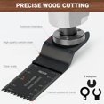 thumbnail image 4 of Vensio 159 Pcs Universal Titanium Oscillating Multitool Saw Blades Sandpaper Kits, 4 of 8