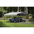 thumbnail image 2 of Arrow Carport 20 ft. x 20 ft. x 9 ft. Eggshell, 2 of 9