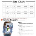 thumbnail image 3 of Femmes Pulls- Pull Drop Épaule Col Rond Manches Longues Noël Tricot Sweat-Shirts Floraux Décontractés Tops pour Automne/printemps/hiver Rouge L, 3 of 7